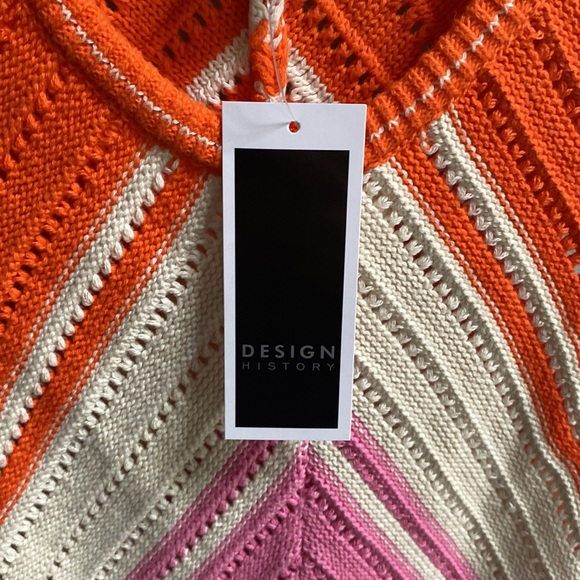 DESIGN HISTORY Women’s Chevron Crochet Tank Size L - Picture 3 of 7